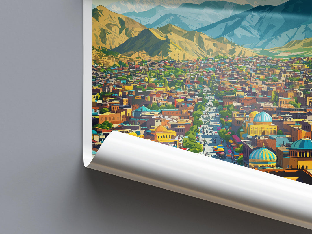 Kabul Travel Print Kabul Wall Decor Afghanistan Kabul Art Kabul Wall Art Afghan Poster Gift for Culture and History Lovers Kabul Poster Art