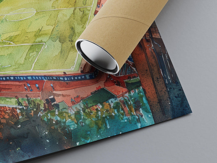 Selhurst Stadium Watercolor Poster Selhurst Park Print Selhurst Stadium Wall Art Football Stadium Souvenir London Decor