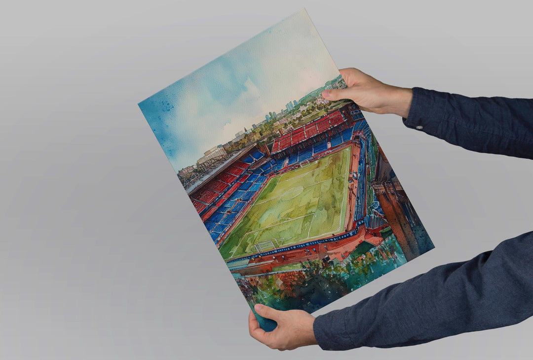 Selhurst Stadium Watercolor Poster Selhurst Park Print Selhurst Stadium Wall Art Football Stadium Souvenir London Decor
