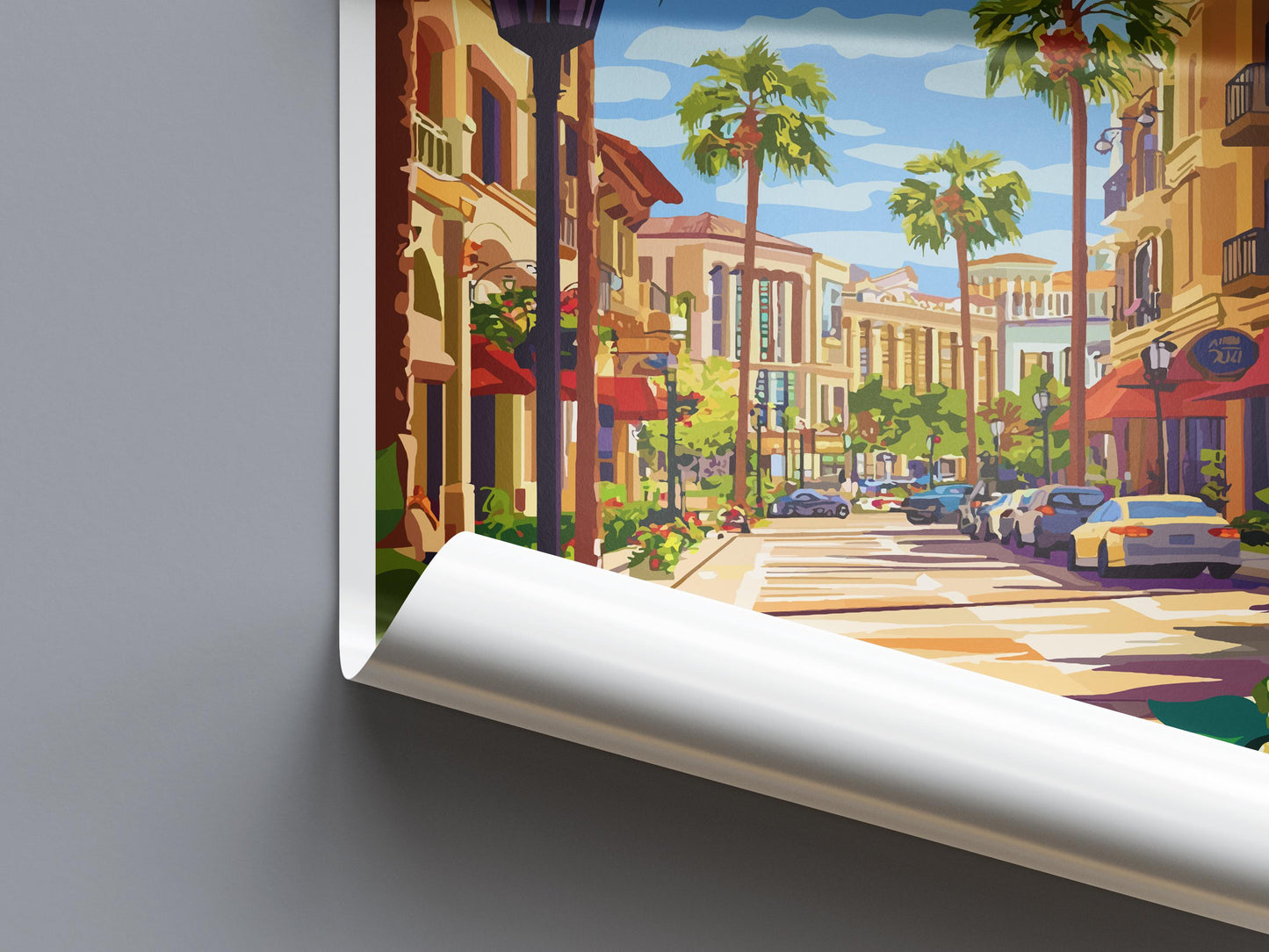 San Jose Travel Poster California Wall Art Cityscape Print Silicon Valley View Illustration Bay Area Decor San Jose Gift Souvenir