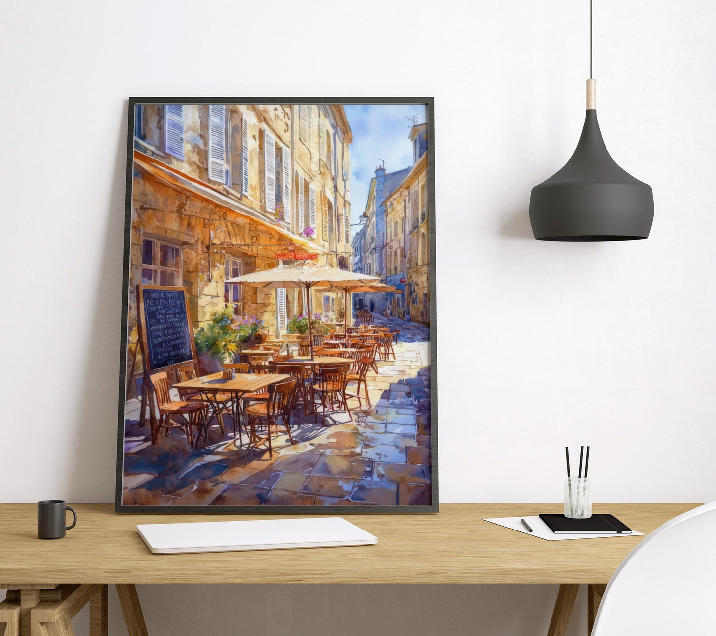 Aix en Provence Watercolor Poster Travel Print France Wall Art Aix en Provence Decor City Scene Lavender Market French Landscape Print
