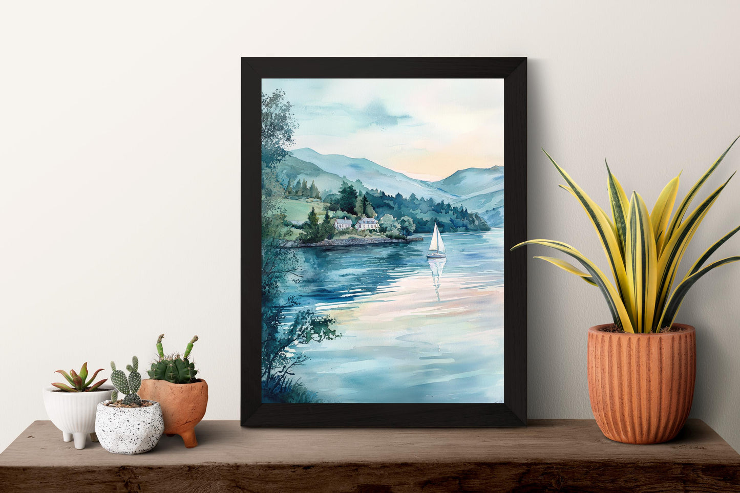 Windermere Watercolor Poster Windermere Travel Print Windermere Lake District Art Windermere Nature Decor