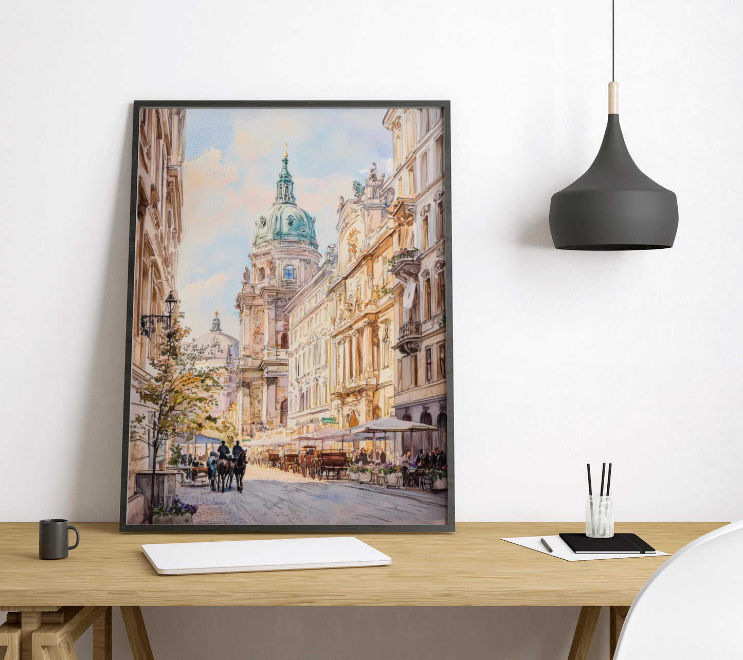 Vienna Watercolor Poster Vienna Travel Print Vienna City Art Vienna Wall Decor Vienna Austria Painting
