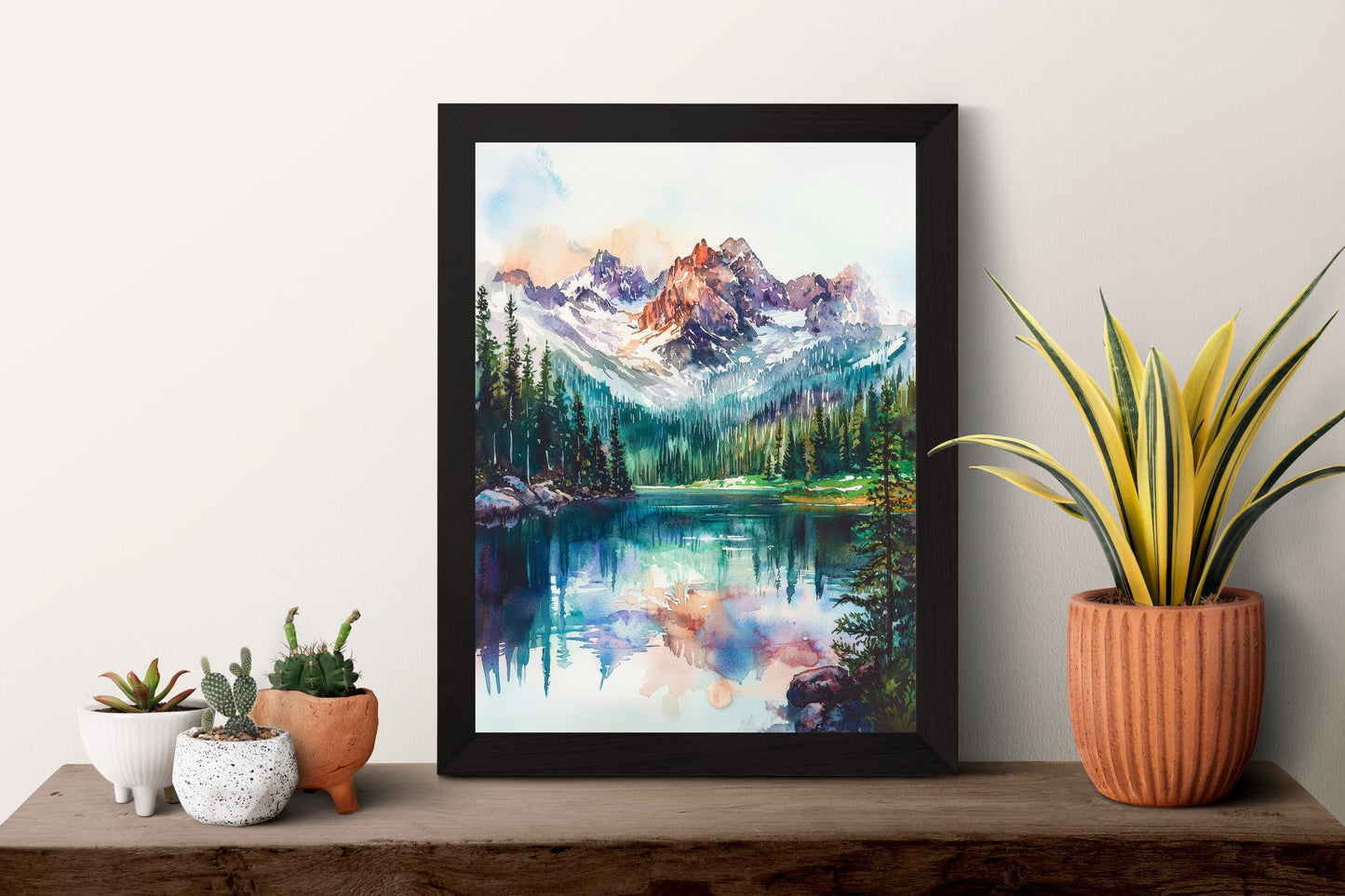 Rocky Mountain Watercolor Poster Rocky Mountain Travel Print Rocky Mountain National Park Art Rocky Mountain Decor Rocky Mountain Wall Art