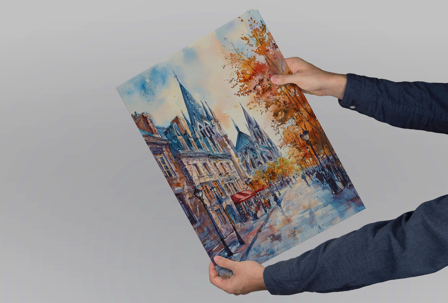 Montreal Watercolor Poster Montreal Travel Print Montreal Canada Art Montreal City Decor Montreal Wall Art