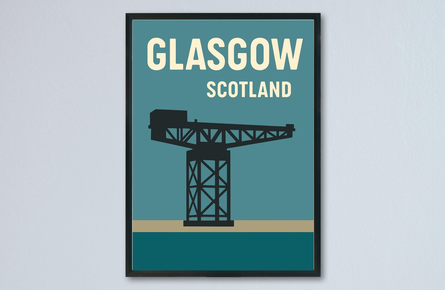 Glasgow Preppy Poster Wall Art Glasgow Wall Decor Home Décor Glasgow Gift Scotland Art Lover Gift, Travel Souvenir Print