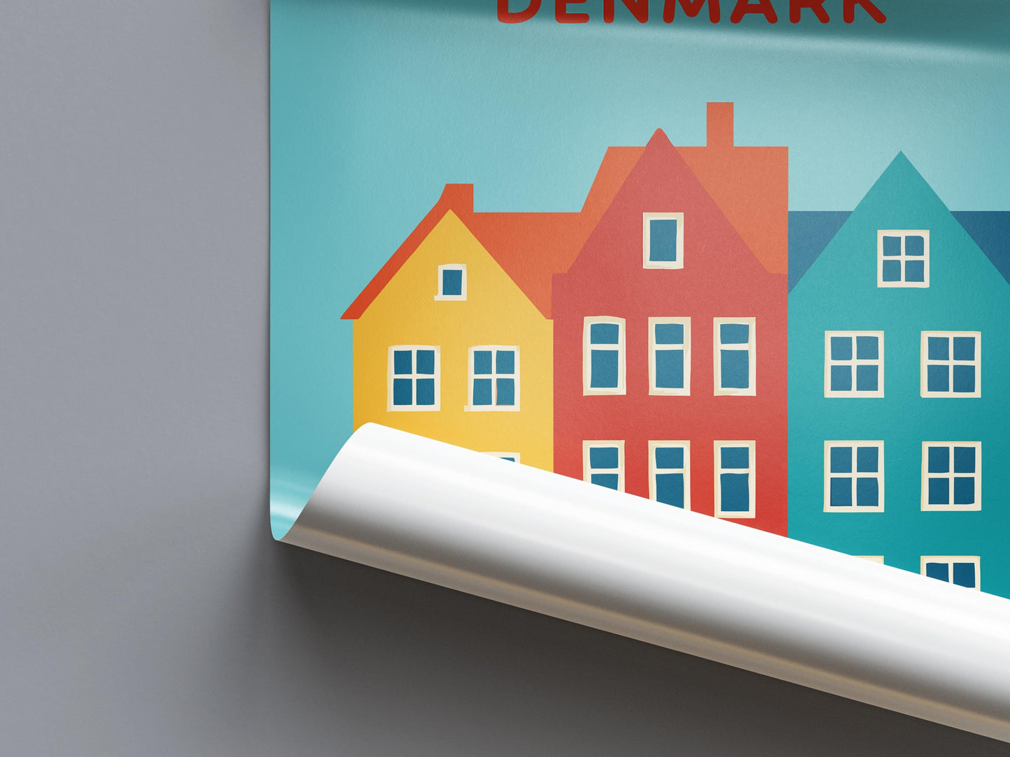Copenhagen Preppy Poster Wall Art Copenhagen Wall Decor Home Décor Copenhagen Gift Denmark Art Lover Gift, Travel Souvenir Print