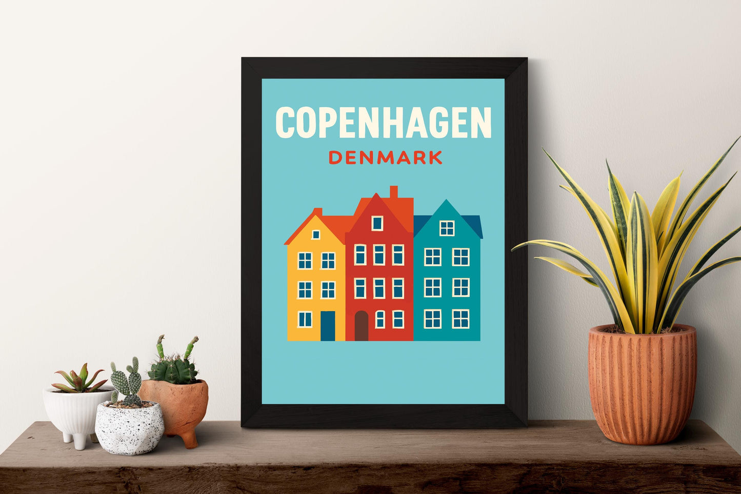 Copenhagen Preppy Poster Wall Art Copenhagen Wall Decor Home Décor Copenhagen Gift Denmark Art Lover Gift, Travel Souvenir Print