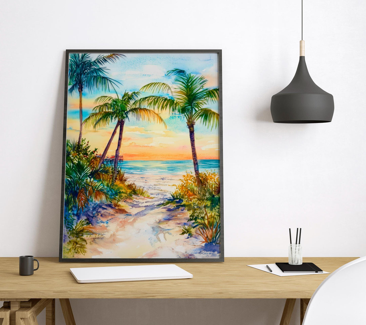 Sarasota watercolor poster Wall Art Sarasota Wall Hanging Home Décor Sarasota Gift Art Lovers United States Wall Art
