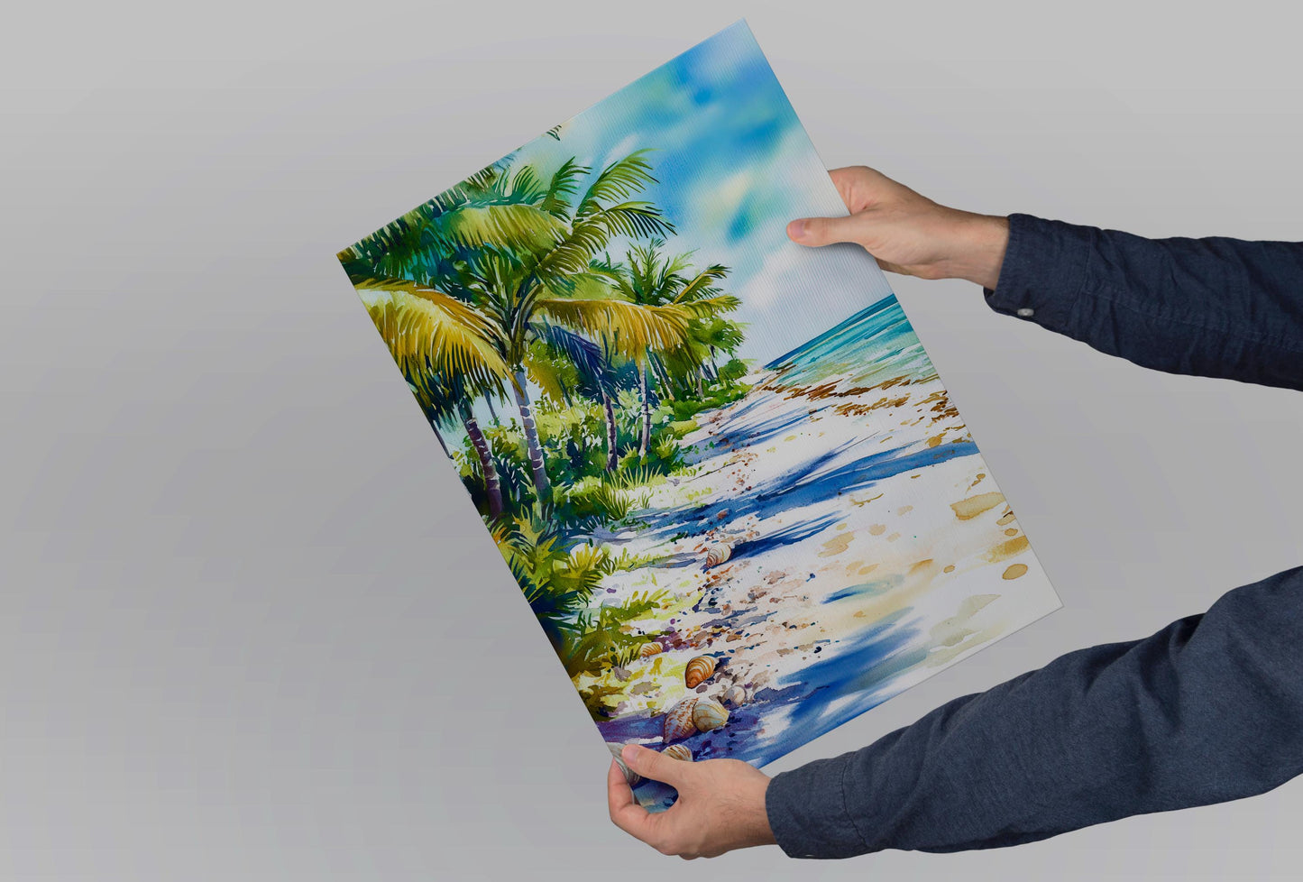 Sanibel Island Watercolor Poster Wall Art Sanibel Island Wall Hanging Home Décor Sanibel Island Gift Art Lovers United States Wall Art