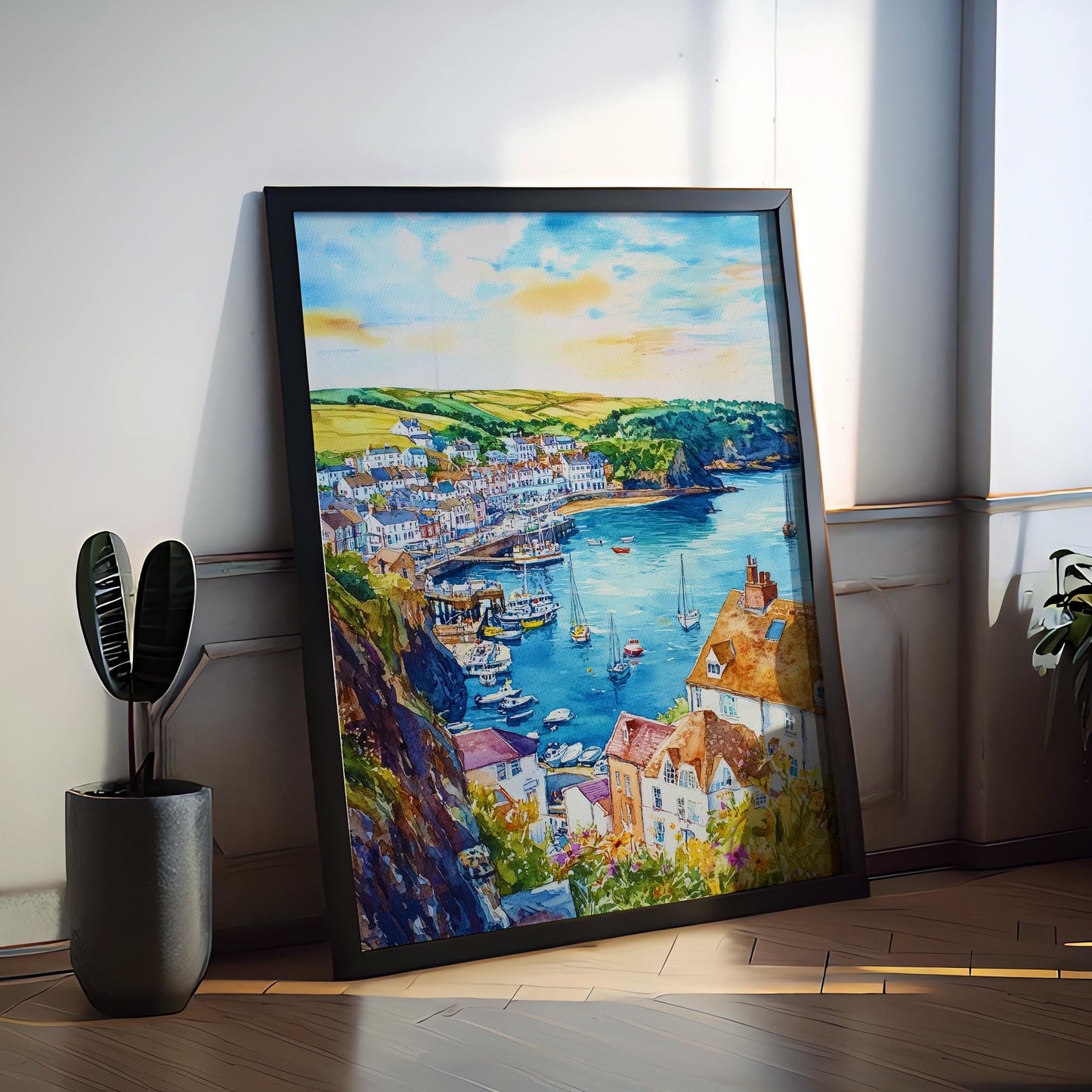 Ilfracombe Watercolor Poster Wall Art Ilfracombe Wall Hanging Home Décor Ilfracombe Gift Art Lovers United Kingdom Wall Art