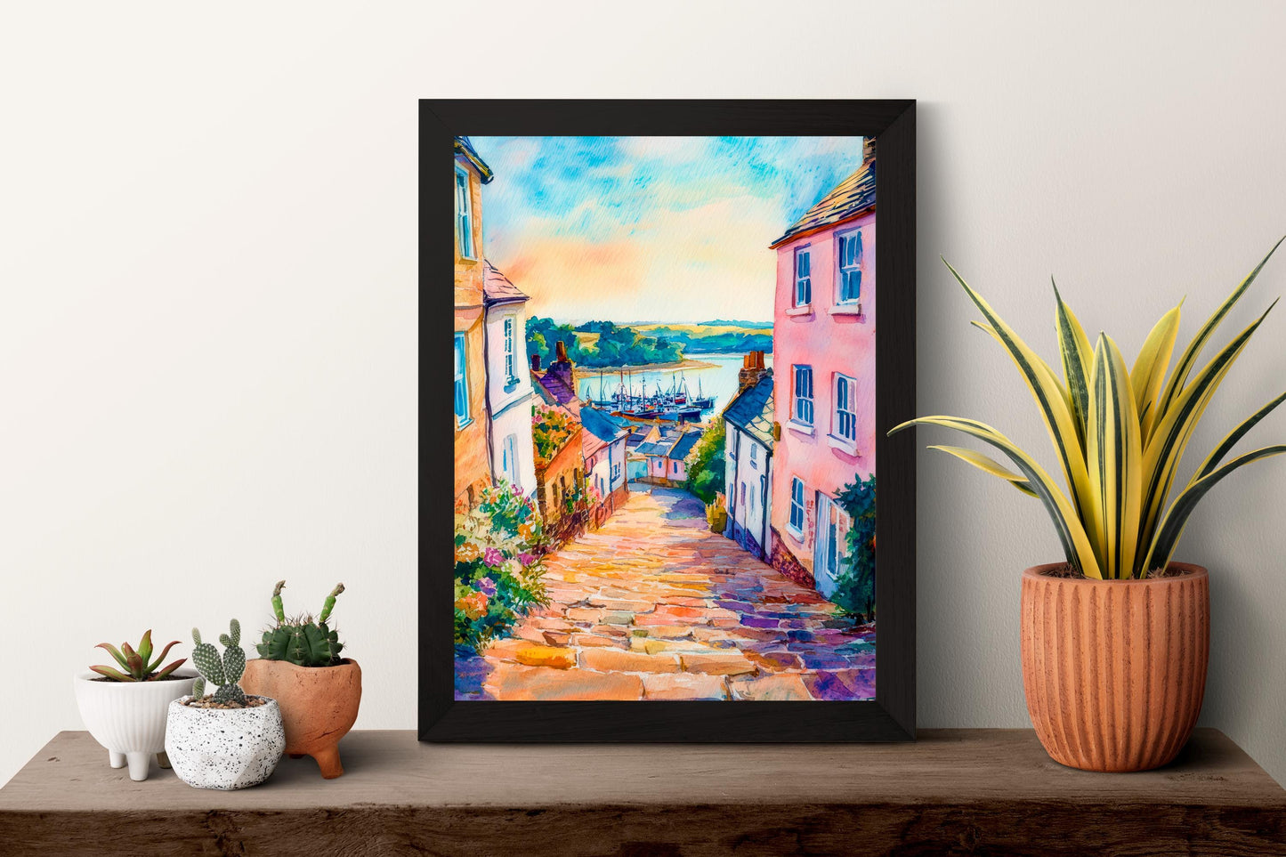 Appledore Watercolor Poster Wall Art Appledore Wall Hanging Home Décor Appledore Gift Art Lovers United Kingdom Wall Art