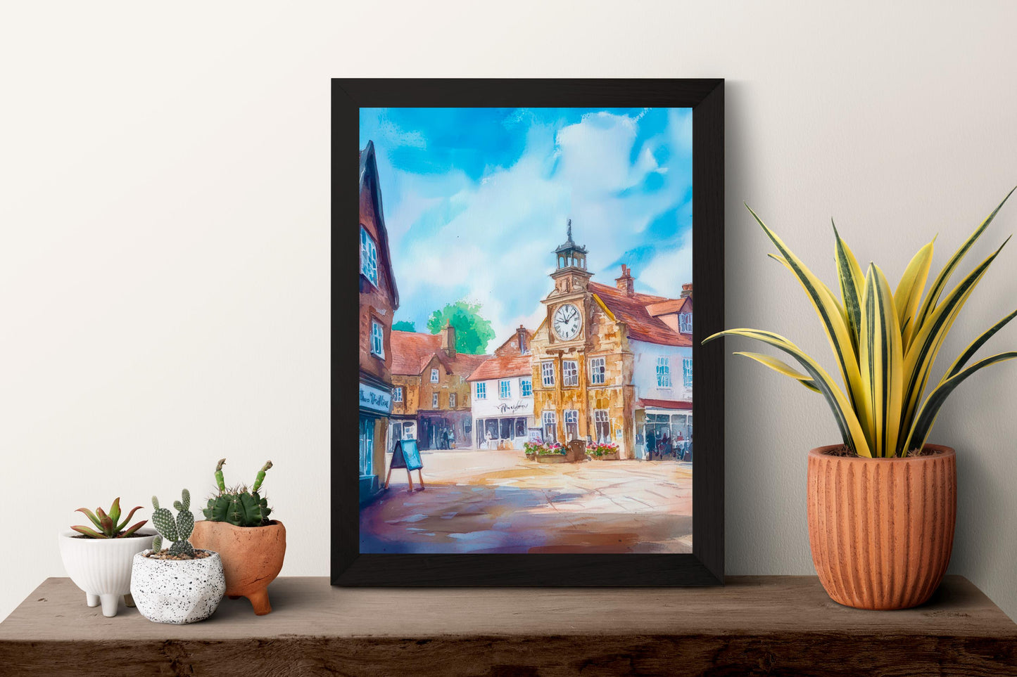 Thirsk Watercolor Poster Wall Art Thirsk Wall Hanging Home Décor Thirsk Gift Art Lovers United Kingdom Wall Art