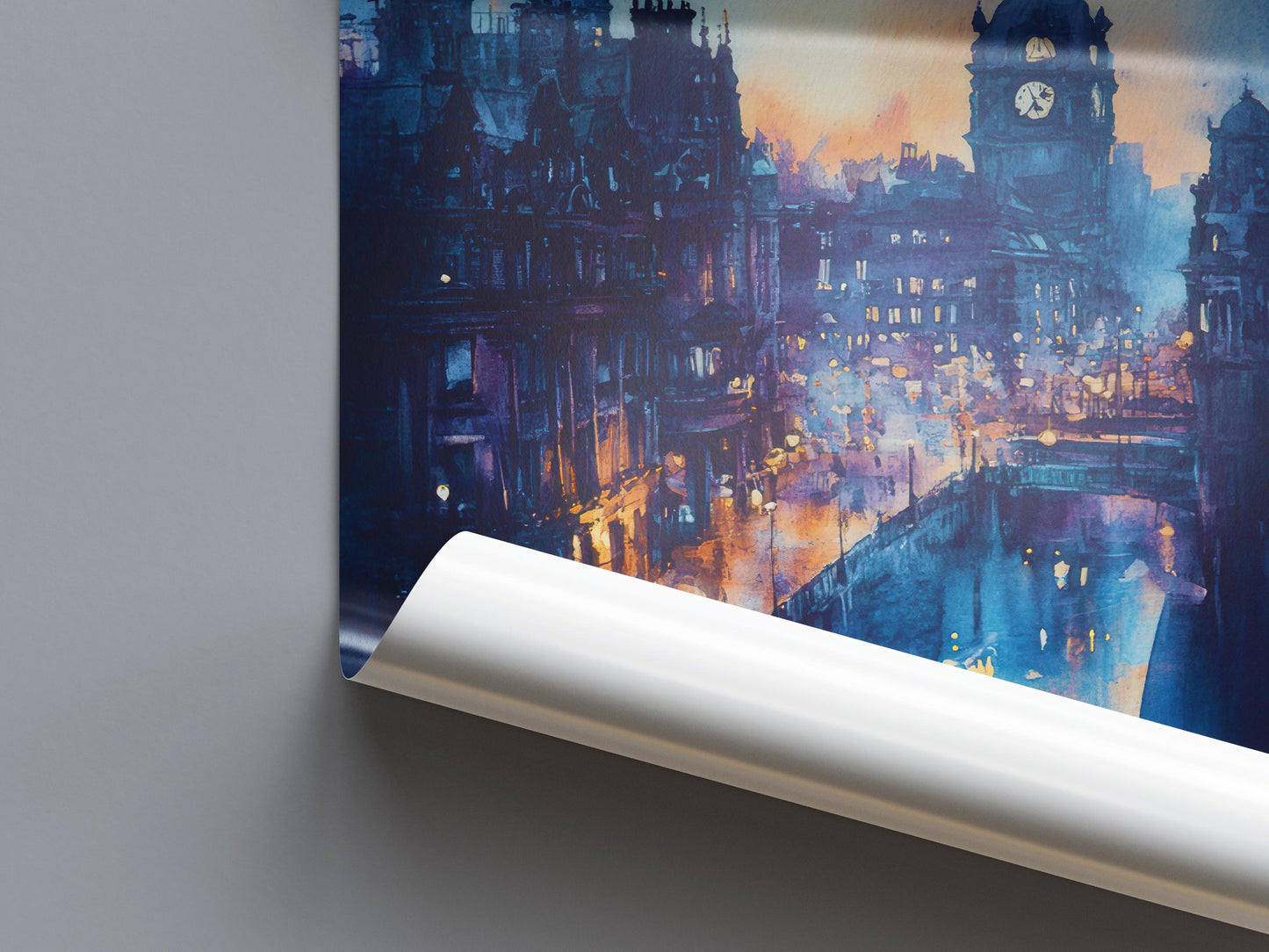 Leeds Watercolor Poster Wall Art Leeds Wall Hanging Home Décor Leeds Gift Art Lovers United Kingdom Wall Art
