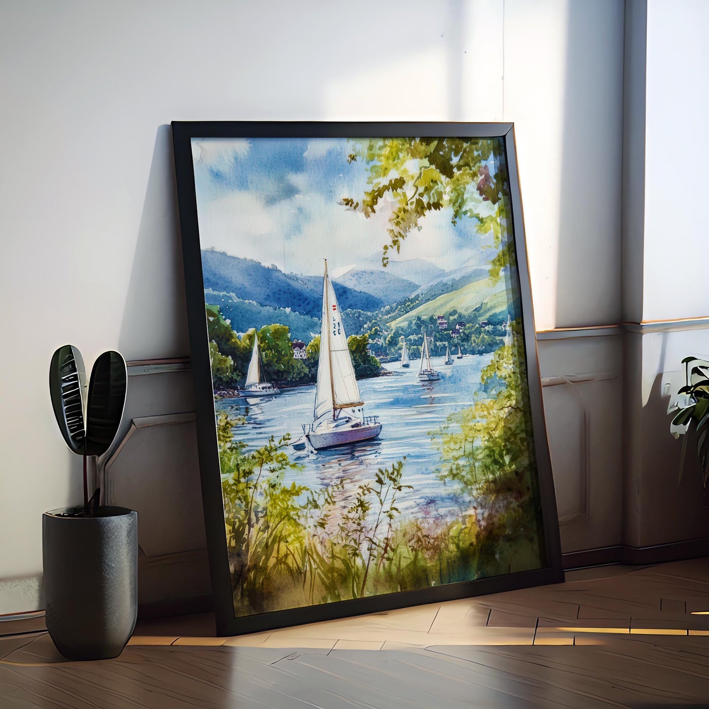 Windermere Watercolor Poster Wall Art Windermere Wall Hanging Home Décor Windermere Gift Art Lovers United Kingdom Wall Art