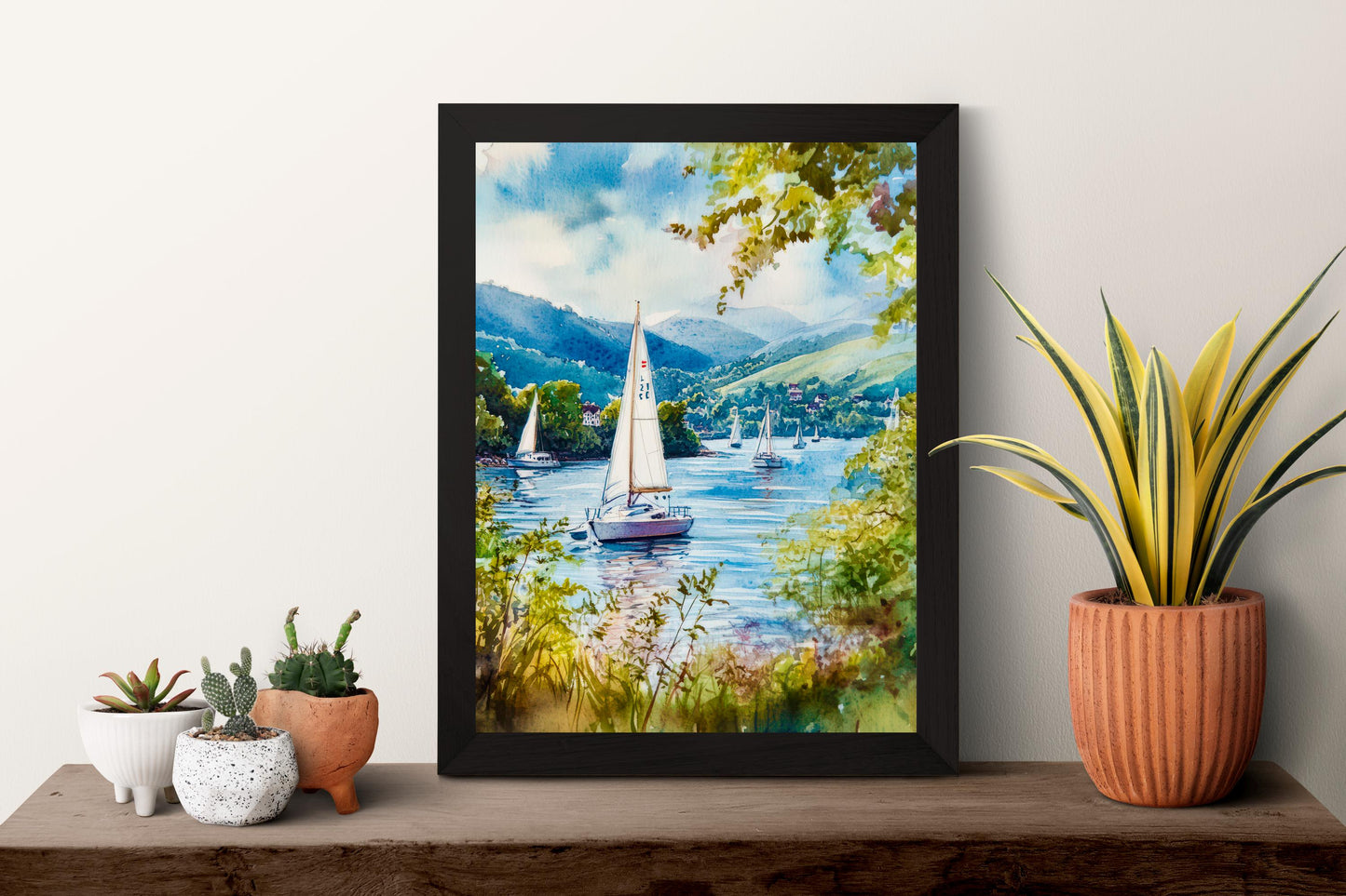Windermere Watercolor Poster Wall Art Windermere Wall Hanging Home Décor Windermere Gift Art Lovers United Kingdom Wall Art