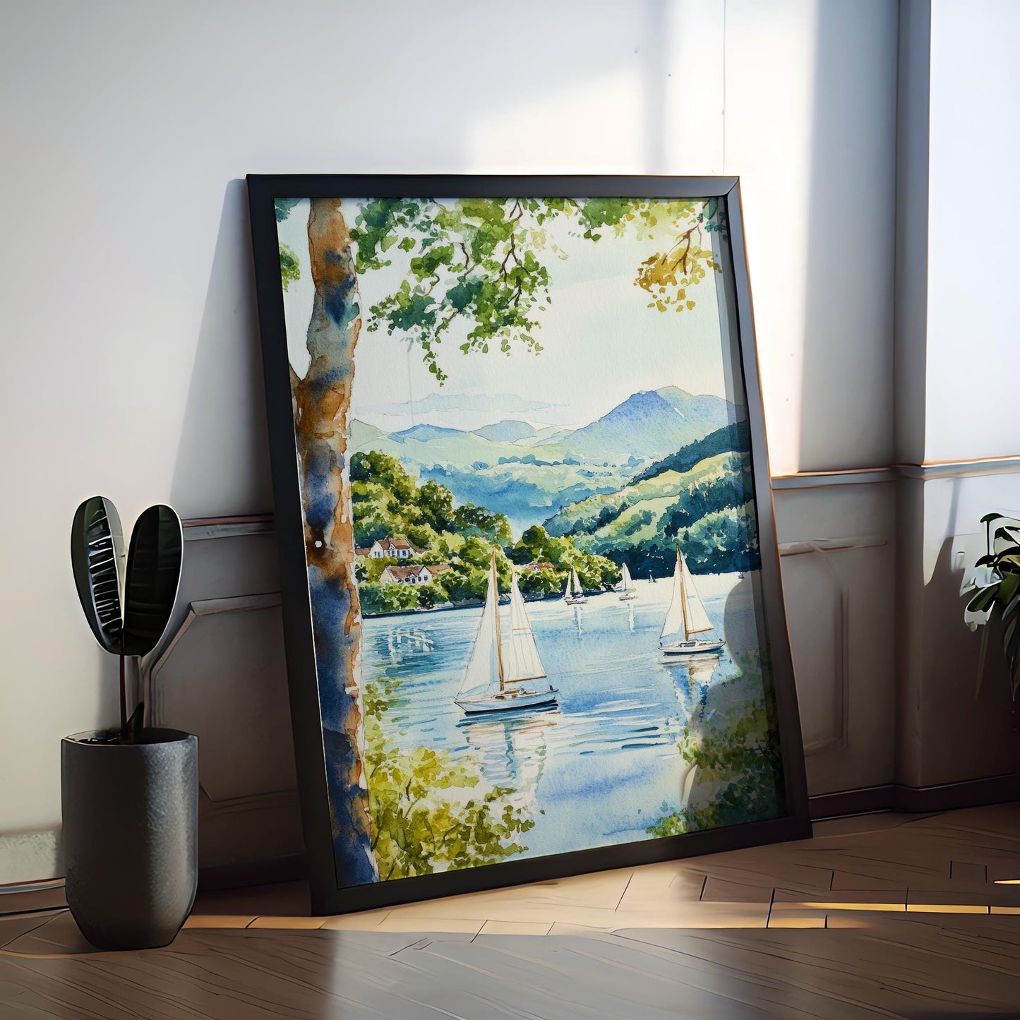 Windermere Watercolor Poster Wall Art Windermere Wall Hanging Home Décor Windermere Gift Art Lovers United Kingdom Wall Art