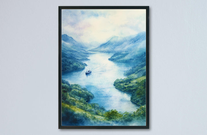 Ullswater Watercolor Poster Wall Art Ullswater Wall Decor Home Décor Ullswater Gift United Kingdom Art Lover Gift, Travel Souvenir Print