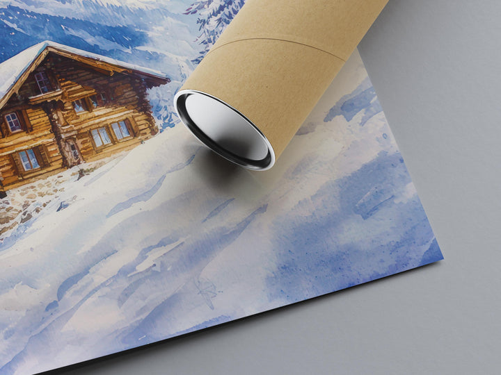 Zermatt watercolor poster Wall Art Zermatt Wall Hanging Home Décor Zermatt Gift Art Lovers Switzerland Art Lover Gift Switzerland wall art