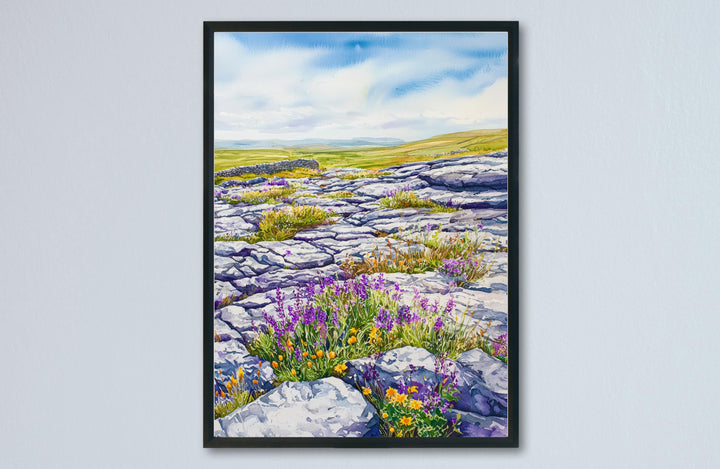 The Burren Watercolor Poster Wall Art The Burren Wall Hanging Home Décor The Burren Gift Art Lovers Ireland Wall Art The Burren Art
