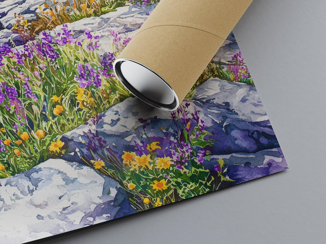 The Burren Watercolor Poster Wall Art The Burren Wall Hanging Home Décor The Burren Gift Art Lovers Ireland Wall Art The Burren Art