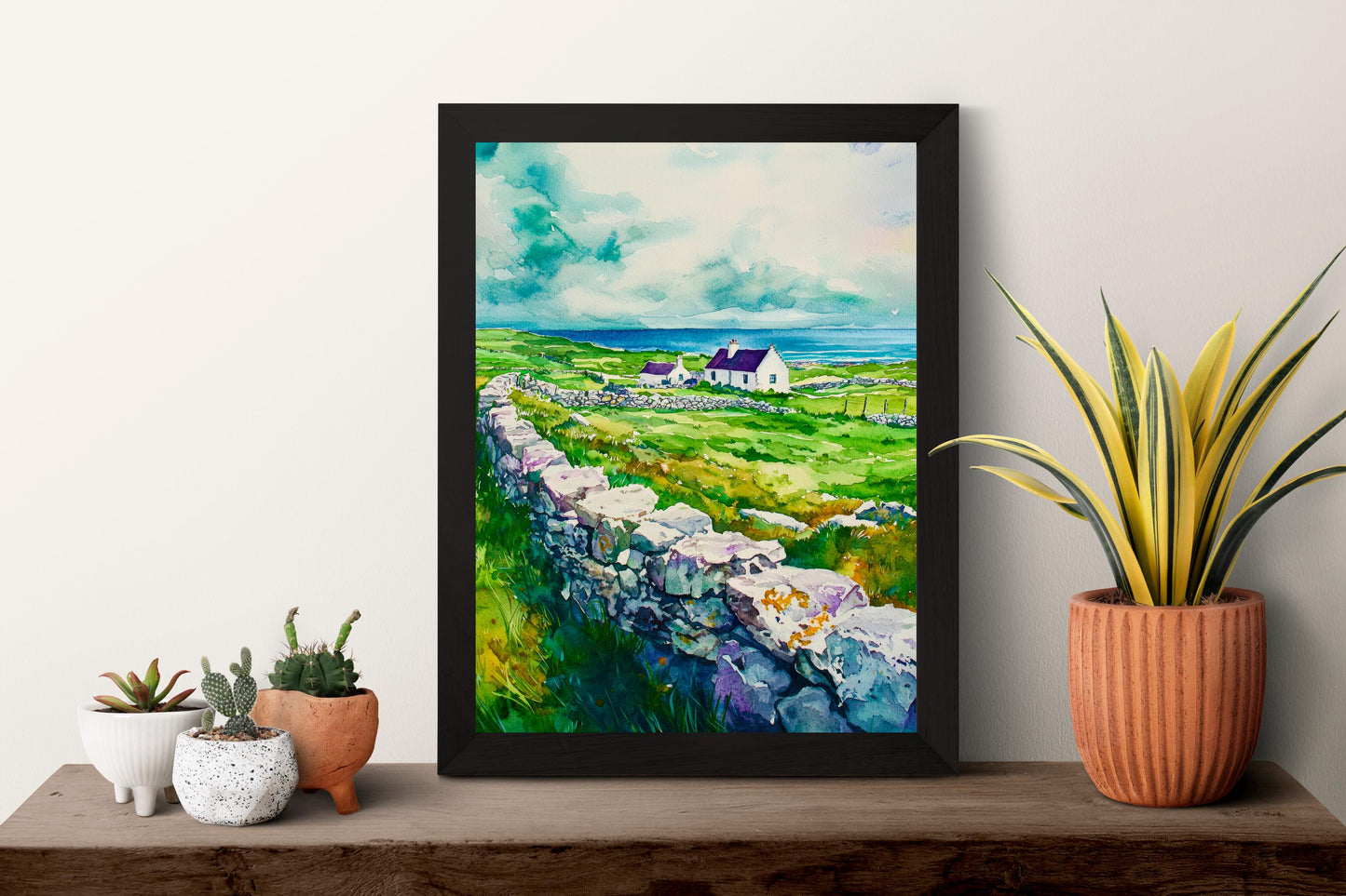 Aran Islands Watercolor Poster Wall Art Aran Islands Wall Hanging Home Décor Aran Islands Gift Art Lovers Ireland Wall Art Aran Islands
