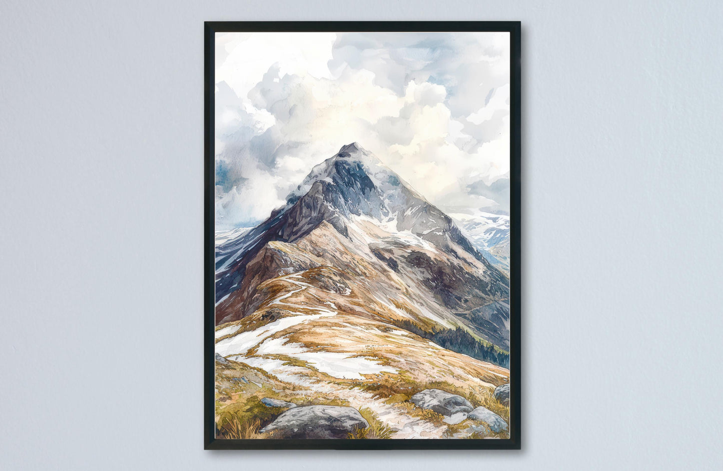 Ben Nevis watercolor poster Wall Art Ben Nevis Wall Hanging Home Décor Ben Nevis Gift Art Lovers Scotland Art Lover Gift Scotland wall art