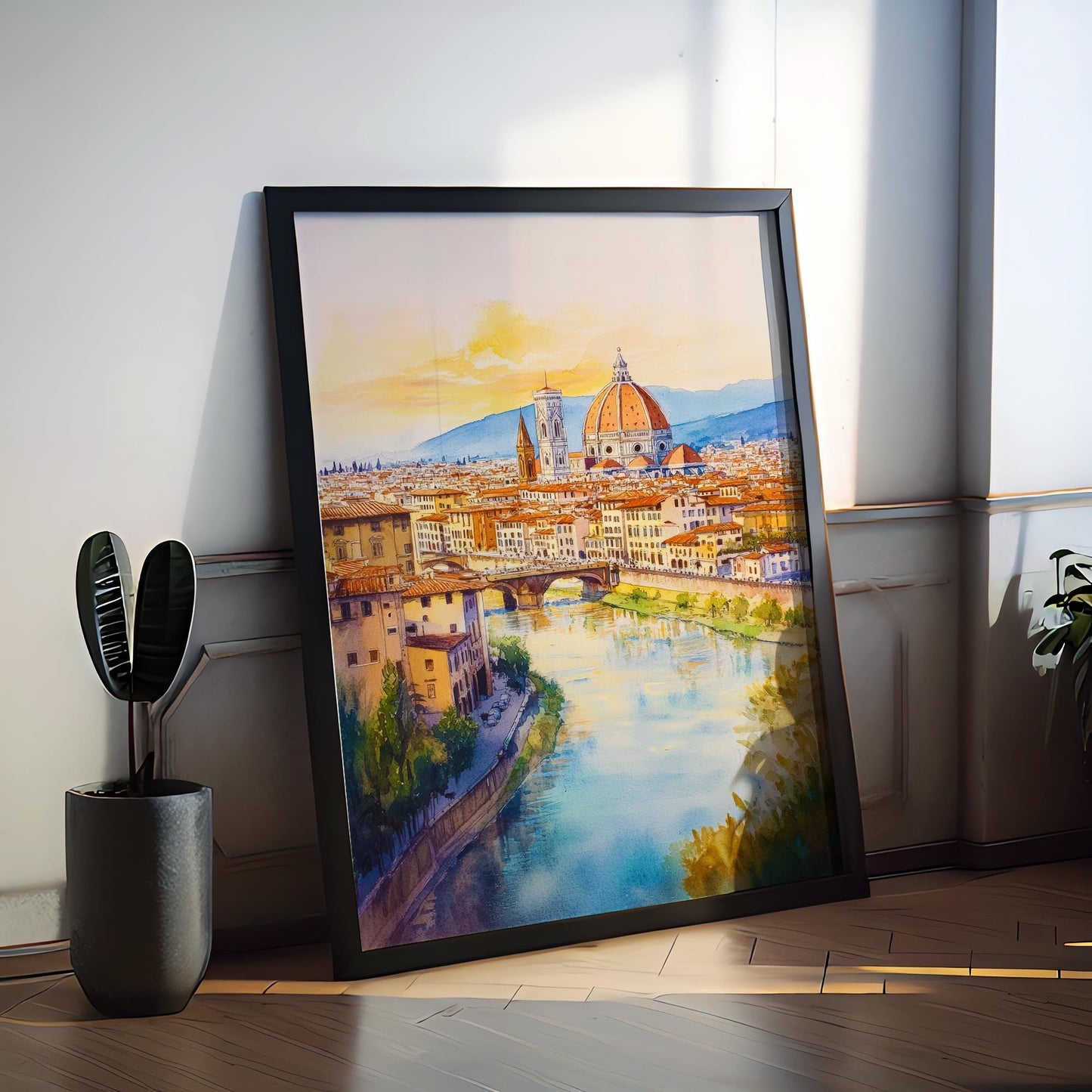 Florence Watercolor Poster Wall Art Florence Wall Decor Home Décor Florence Gift Art Lovers Italy Art Lover Gift, Travel Souvenir Print