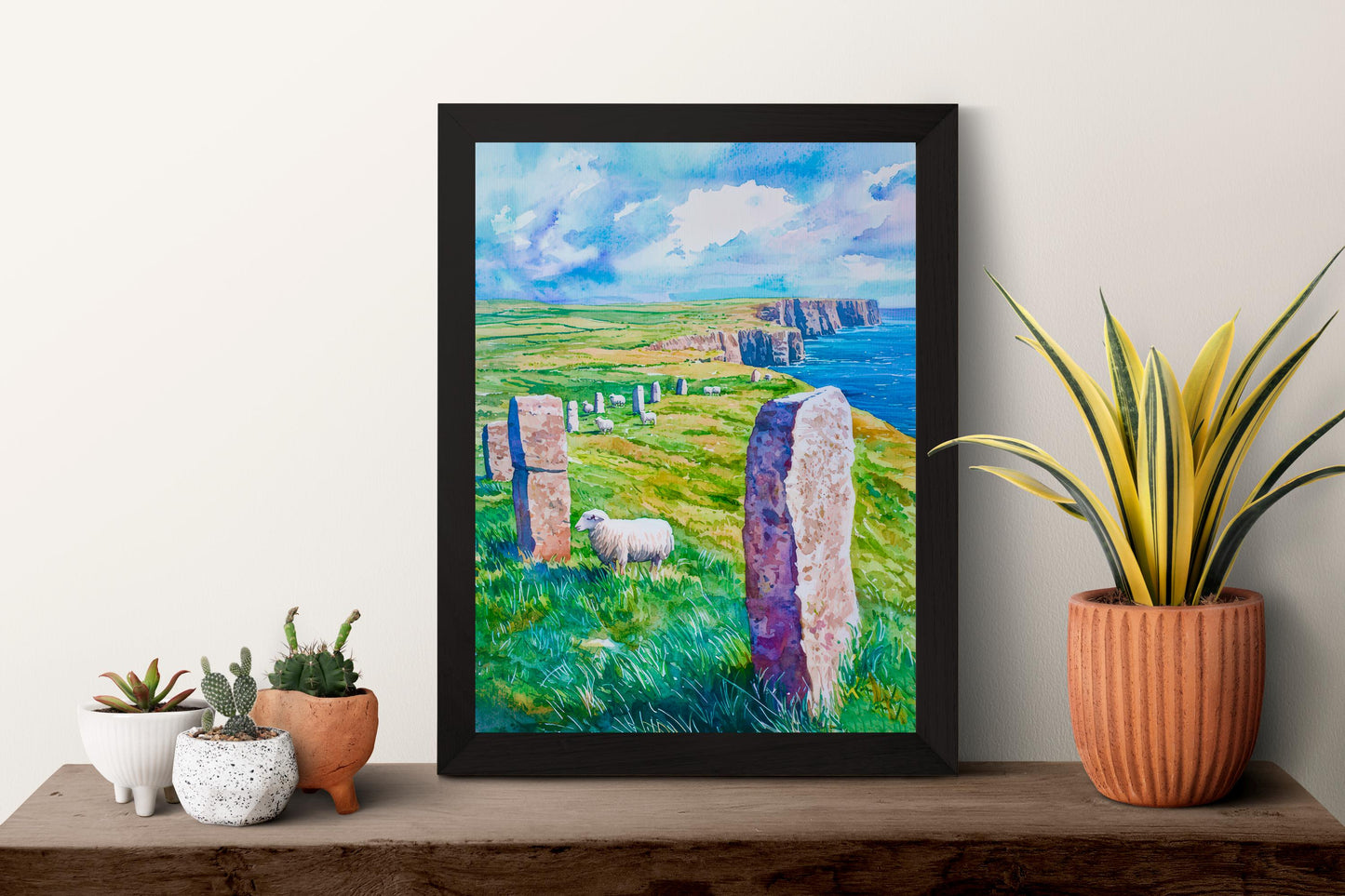 Orkney Islands watercolor poster Wall Art Orkney Islands Wall Hanging Home Décor Orkney Islands Gift Art Lovers Scotland Art Lover Gift