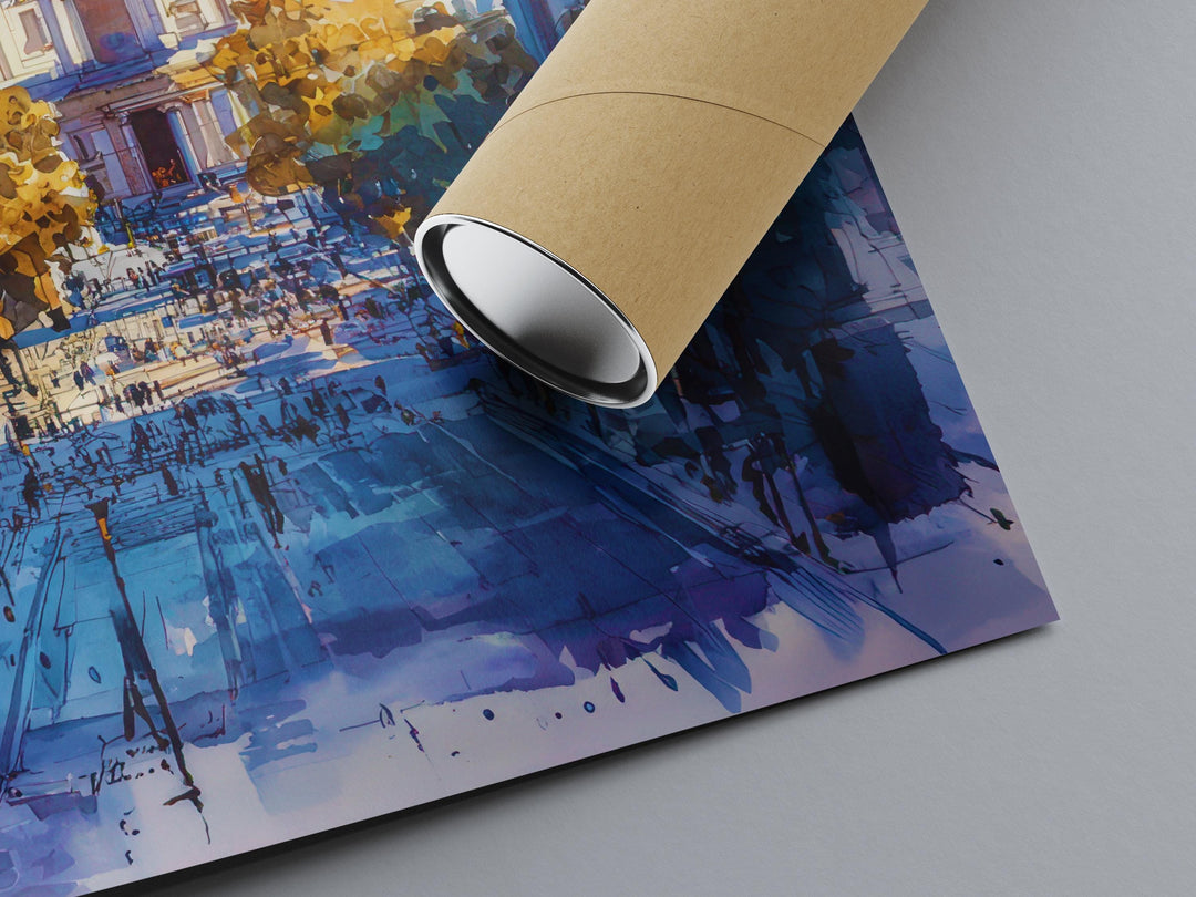St Paul's Cathedral watercolor poster Wall Art St Paul's Cathedral Wall Hanging Home Décor St Paul's Cathedral Gift Art Lovers England Art