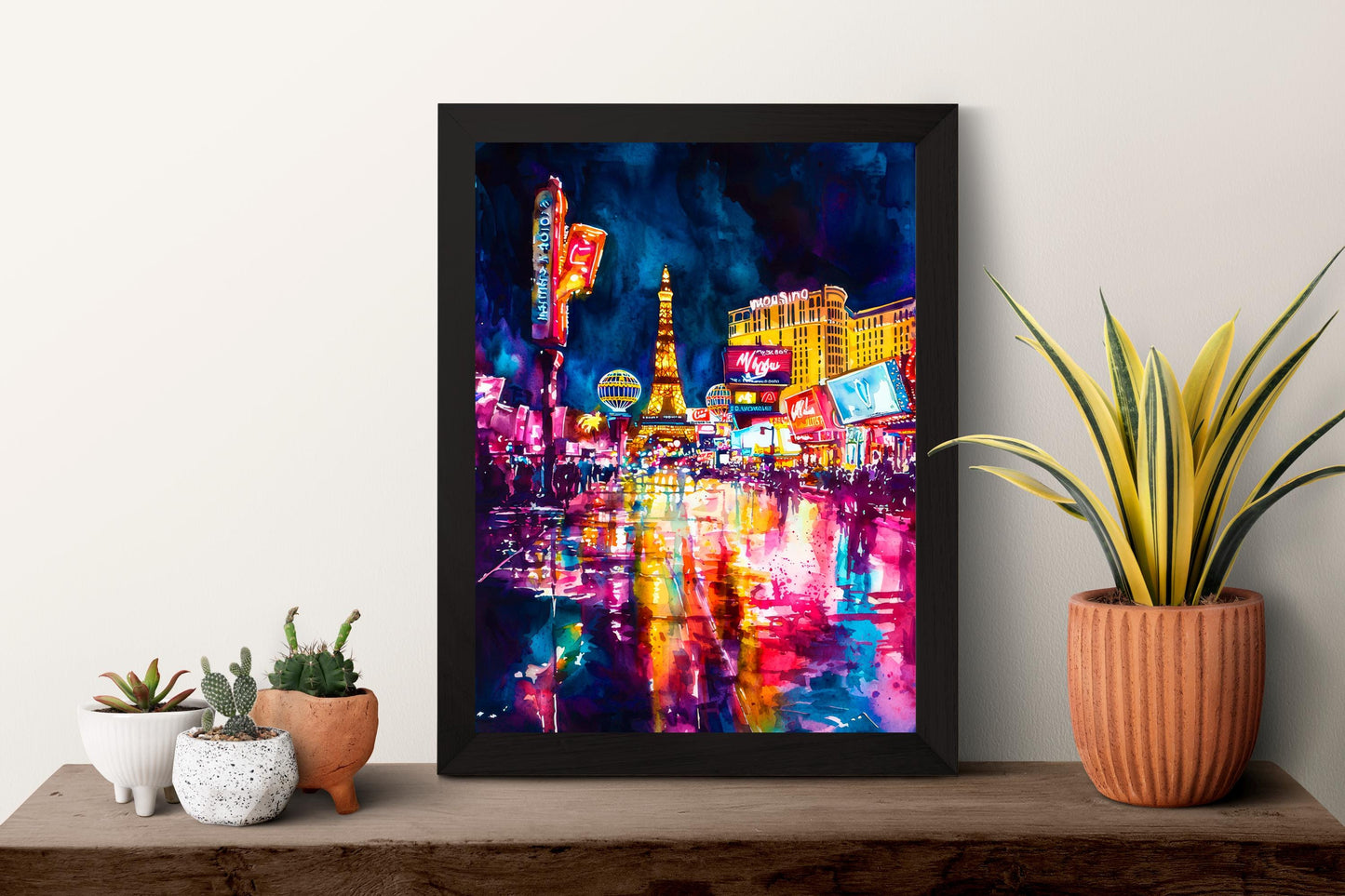 Las Vegas watercolor poster Wall Art Las Vegas Wall Hanging Home Décor Las Vegas Gift Art Lovers Nevada Art Lover Gift Nevada wall art