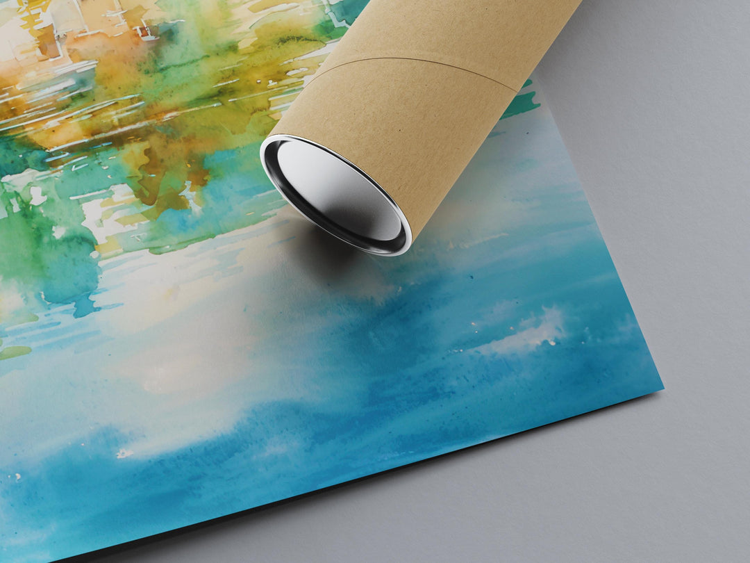 Skaneateles watercolor poster Wall Art Skaneateles Wall Hanging Home Décor Skaneateles Gift Art Lovers New York Art Lover Gift New York