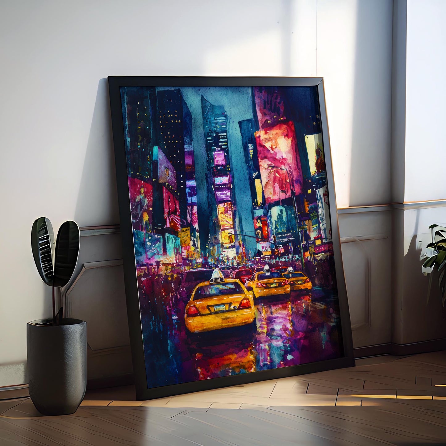 Times Square watercolor poster Wall Art Times Square Wall Hanging Home Décor Times Square Gift Art Lovers New York Art Lover Gift New York