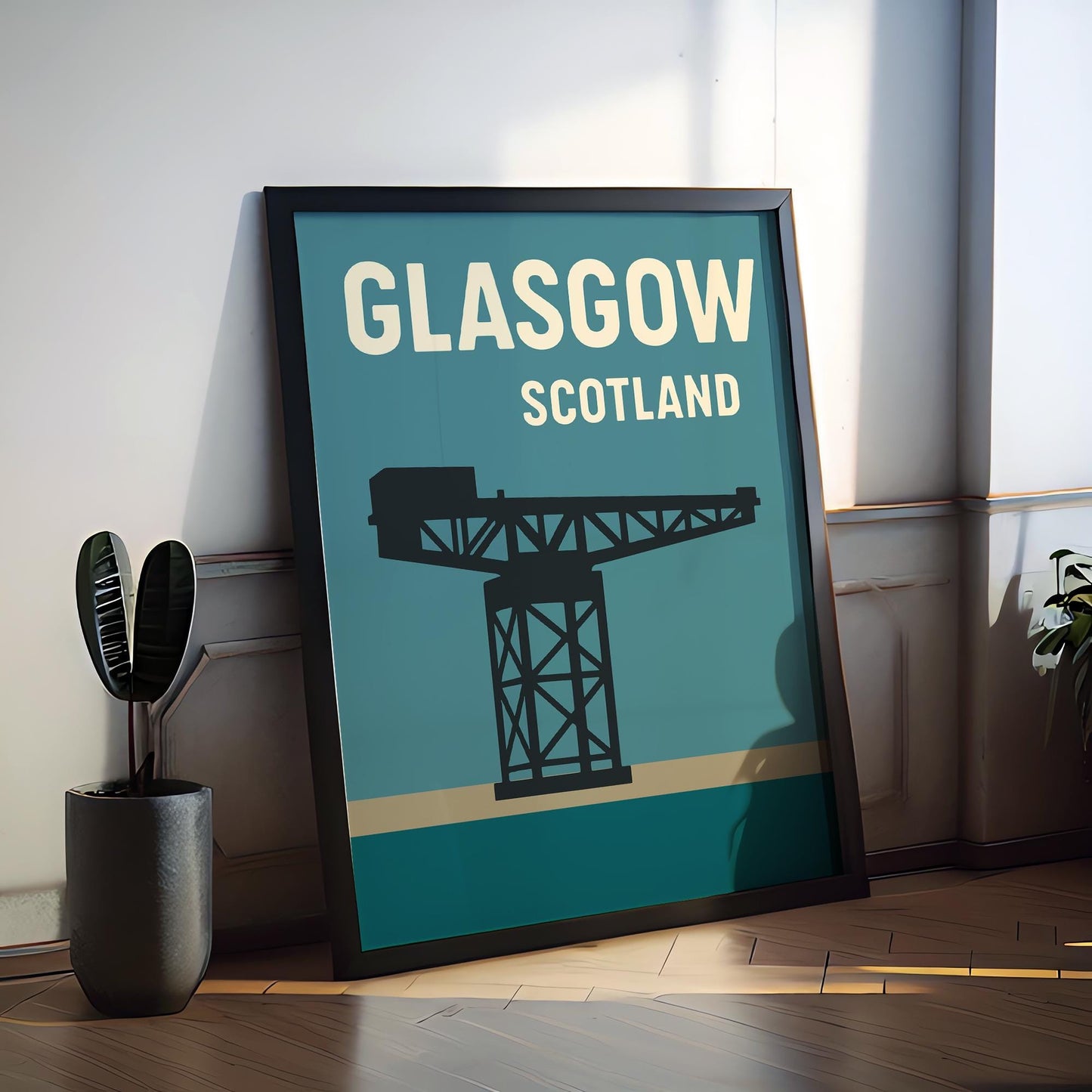 Glasgow Preppy Poster Wall Art Glasgow Wall Decor Home Décor Glasgow Gift Scotland Art Lover Gift, Travel Souvenir Print