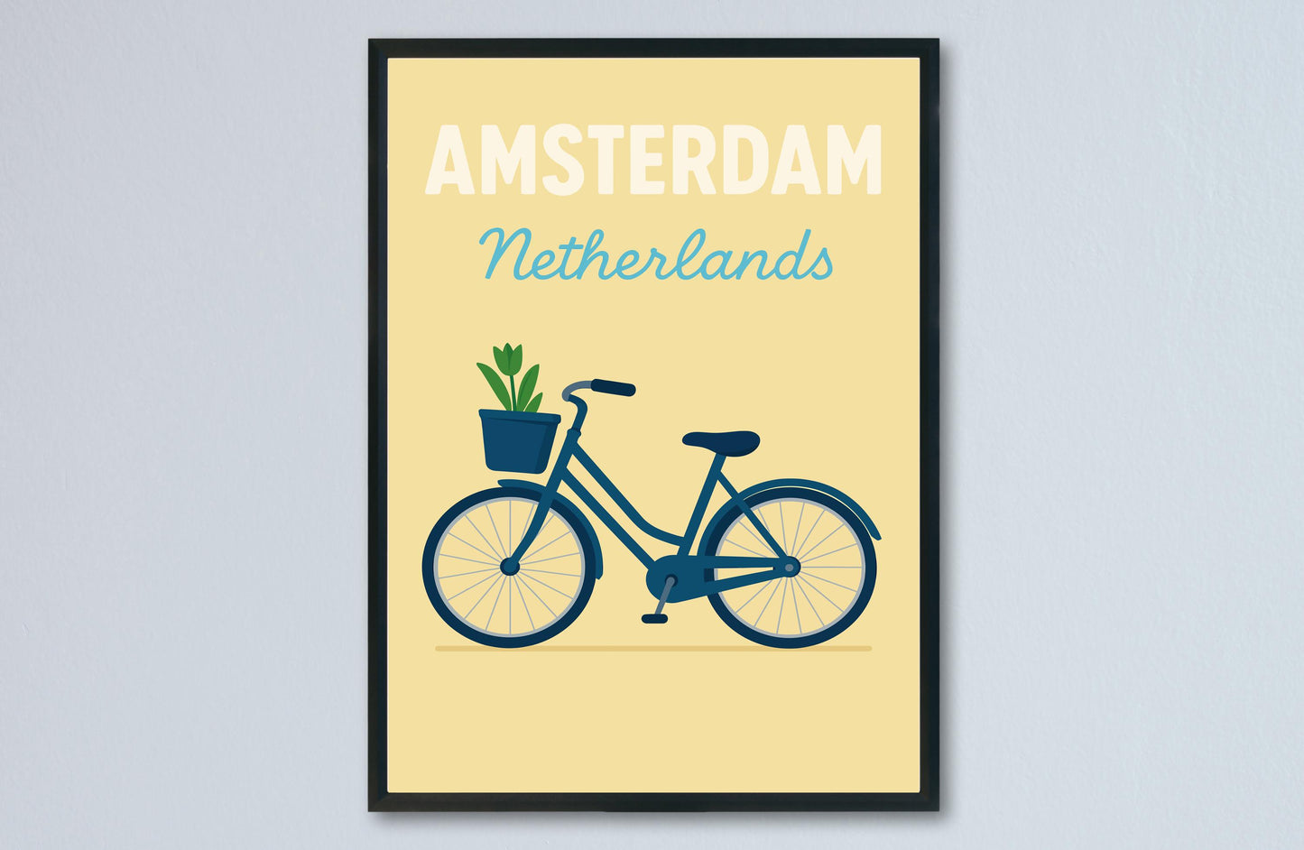 Amsterdam Preppy Poster Wall Art Amsterdam Wall Decor Home Décor Amsterdam Gift Netherlands Art Lover Gift, Travel Souvenir Print