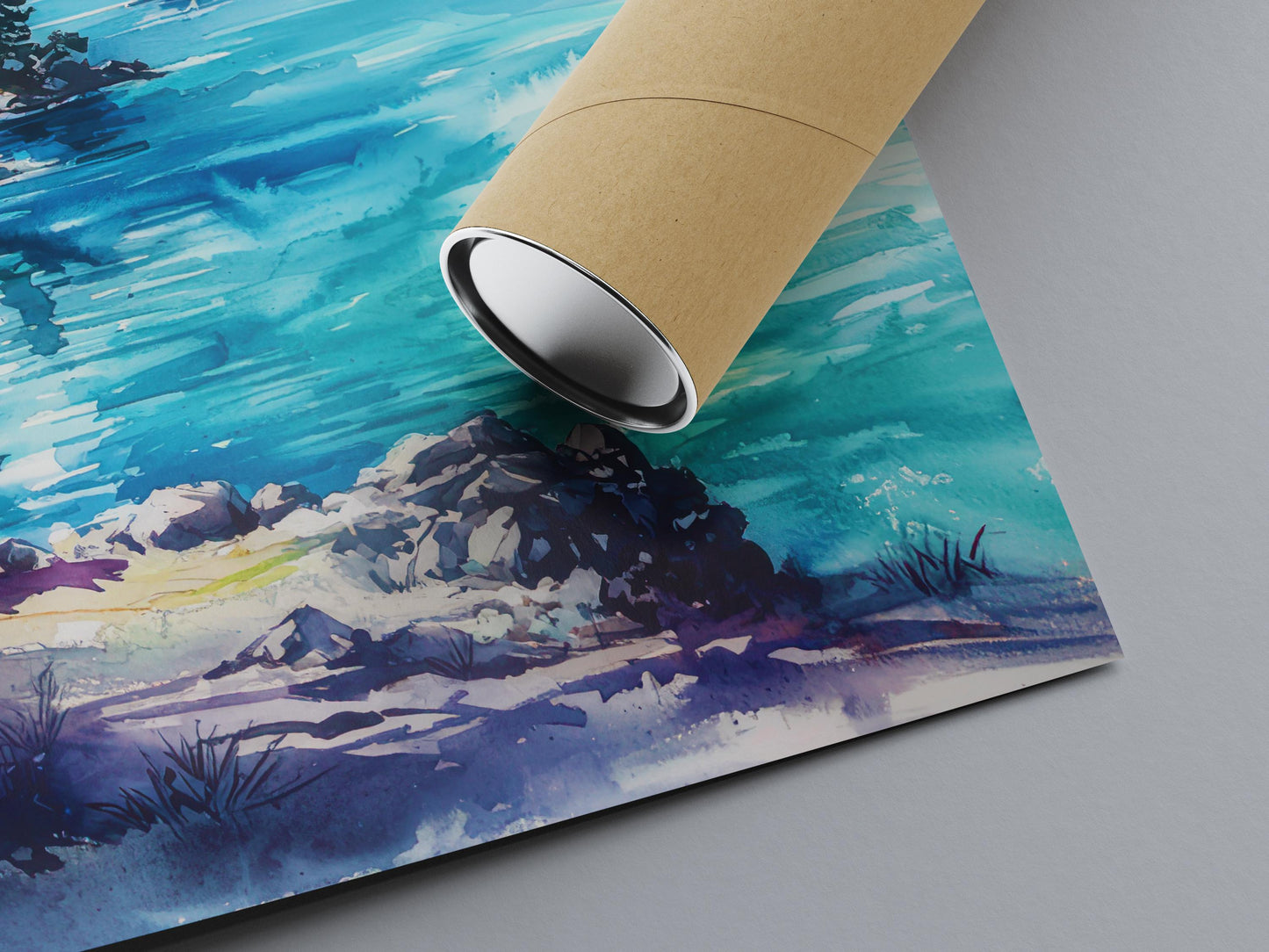 Lake Tahoe Watercolor Poster Wall Art Lake Tahoe Wall Hanging Home Décor Lake Tahoe Gift Art Lovers California Art Lover Gift Nevada art