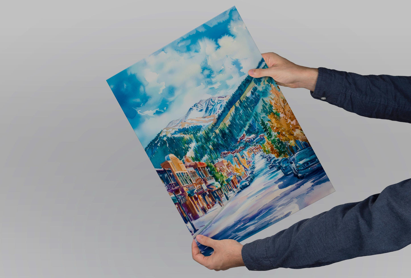 Park City watercolor poster Wall Art Park City Wall Hanging Home Décor Park City Gift Art Lovers Utah Art Lover Gift Utah wall art