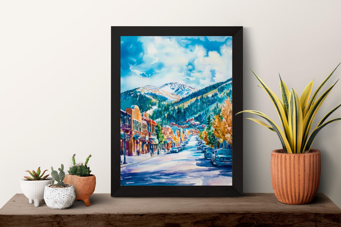 Park City watercolor poster Wall Art Park City Wall Hanging Home Décor Park City Gift Art Lovers Utah Art Lover Gift Utah wall art