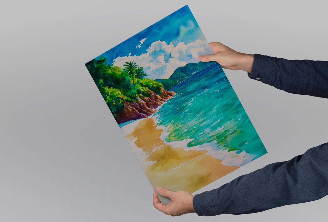 US Virgin Islands watercolor poster Wall Art US Virgin Islands Wall Hanging Home Décor US Virgin Islands Gift Art Lovers us Virgin Islands