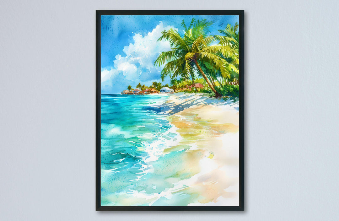 Saint Maarten watercolor poster Wall Art Saint Maarten Wall Hanging Home Décor Saint Maarten Gift Art Lovers Netherlands Art Lover Gift