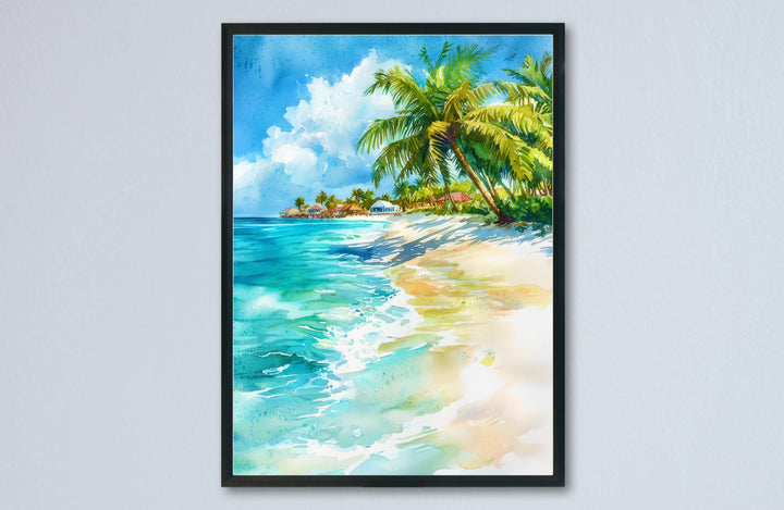 Saint Maarten watercolor poster Wall Art Saint Maarten Wall Hanging Home Décor Saint Maarten Gift Art Lovers Netherlands Art Lover Gift