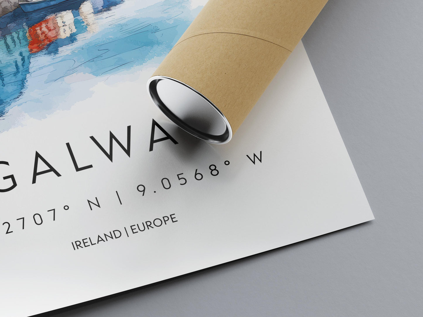 Galway Watercolor Poster Wall Art Galway Wall Decor Home Décor Galway Gift Ireland Art Lover Gift, Travel Souvenir Print