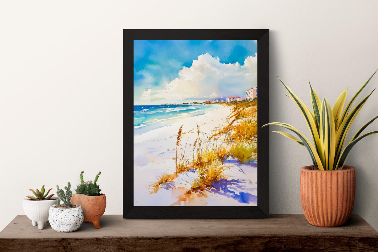 St. Pete Beach Watercolor Poster Wall Art St. Pete Beach Wall Hanging Home Décor St. Pete Beach Gift Art Lovers United States Wall Art