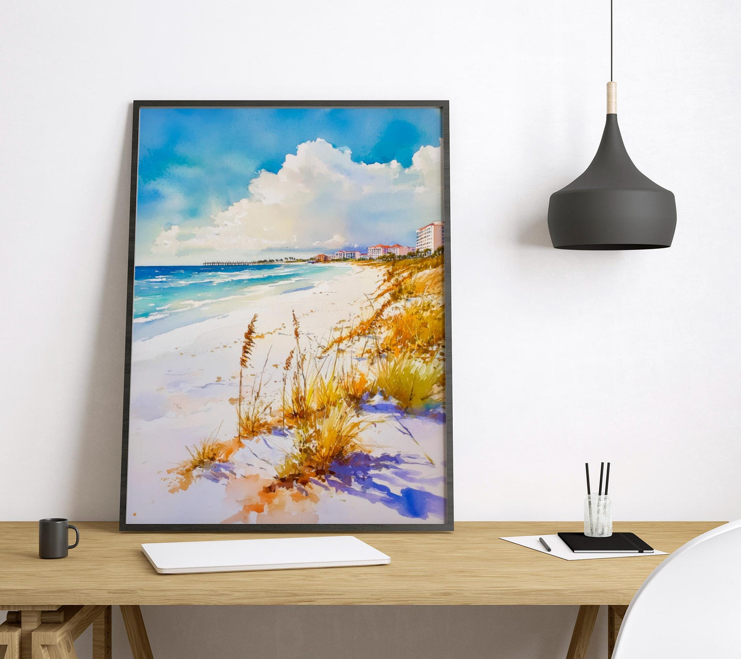 St. Pete Beach Watercolor Poster Wall Art St. Pete Beach Wall Hanging Home Décor St. Pete Beach Gift Art Lovers United States Wall Art