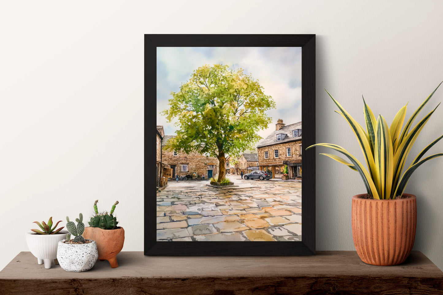 Grassington Watercolor Poster Wall Art Grassington Wall Hanging Home Décor Grassington Gift Art Lovers United Kingdom Wall Art