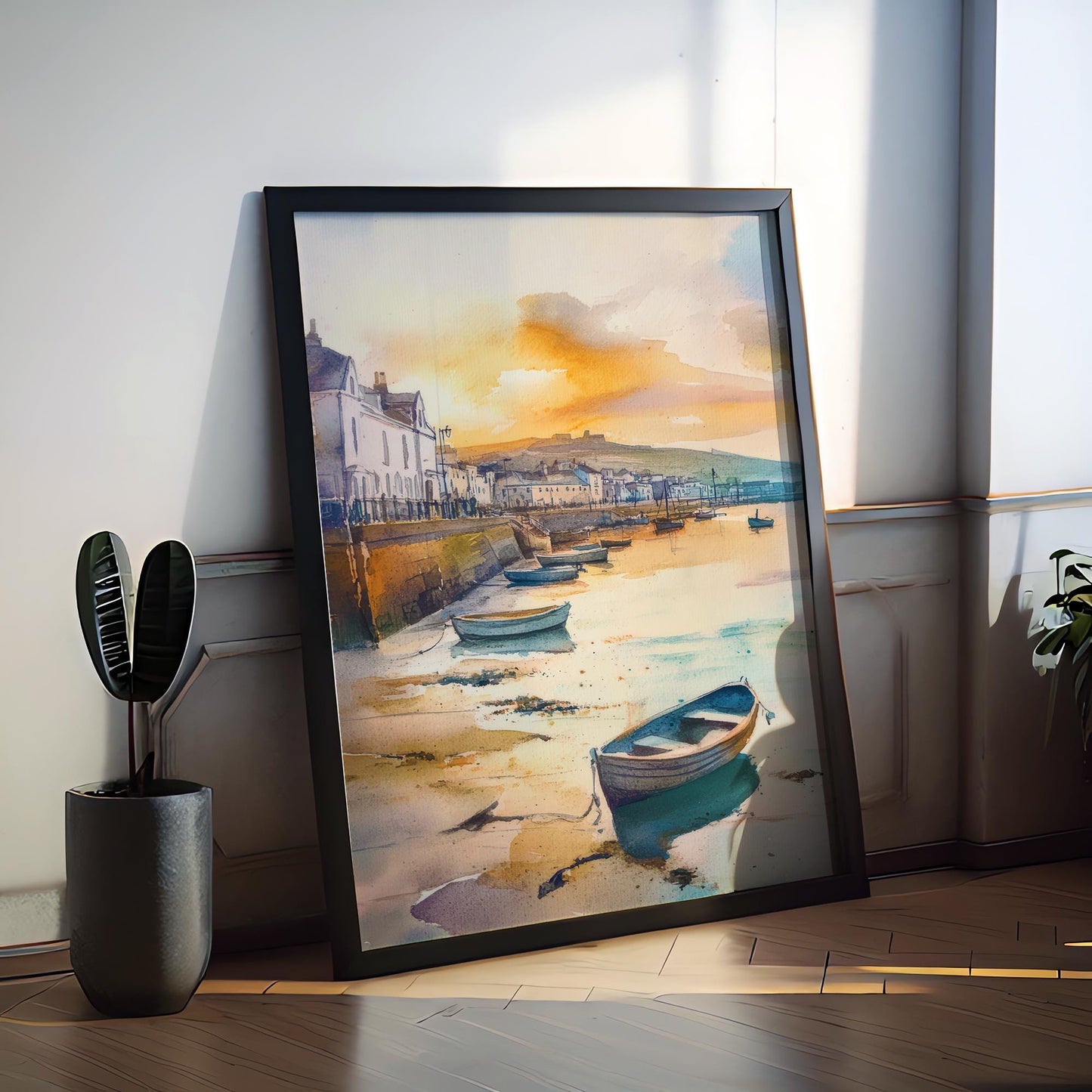 Penzance Watercolor Poster Wall Art Penzance Wall Hanging Home Décor Penzance Gift Art Lovers United Kingdom Wall Art