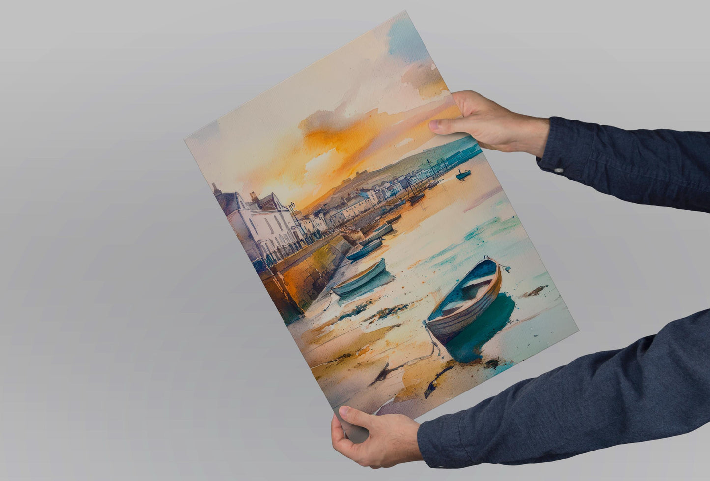 Penzance Watercolor Poster Wall Art Penzance Wall Hanging Home Décor Penzance Gift Art Lovers United Kingdom Wall Art
