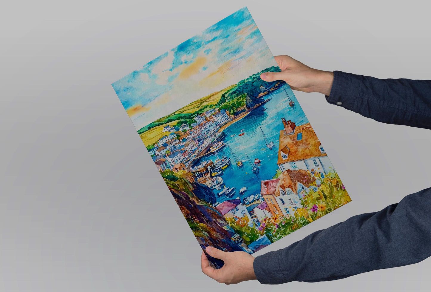 Ilfracombe Watercolor Poster Wall Art Ilfracombe Wall Hanging Home Décor Ilfracombe Gift Art Lovers United Kingdom Wall Art
