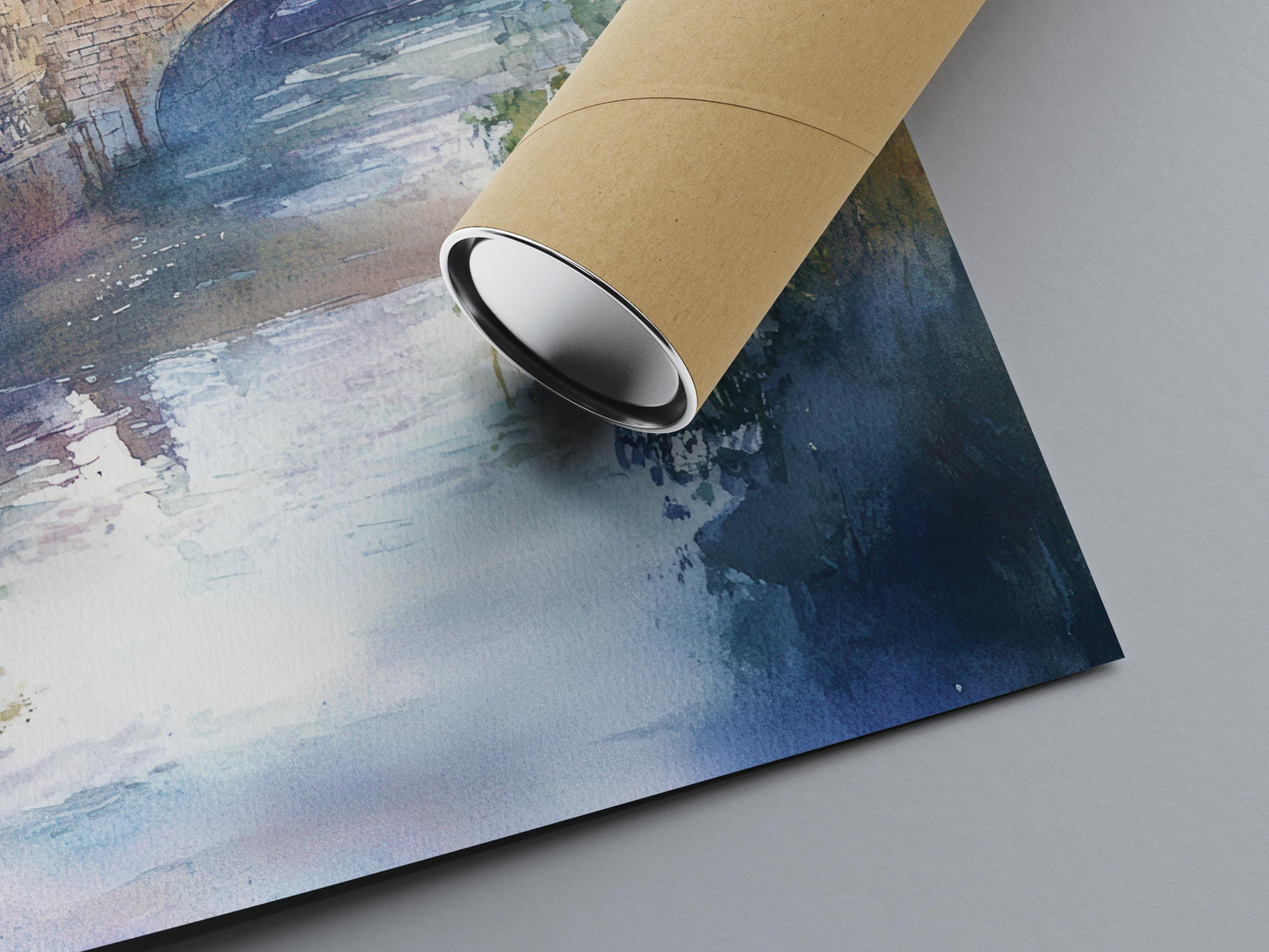 Exeter Watercolor Poster Wall Art Exeter Wall Hanging Home Décor Exeter Gift Art Lovers United Kingdom Wall Art