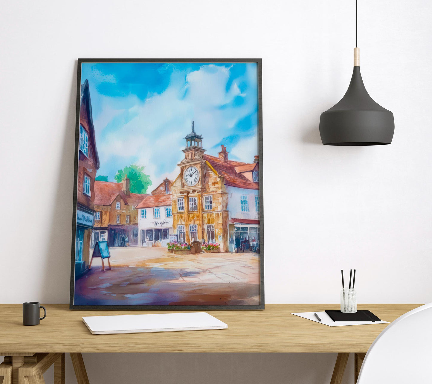 Thirsk Watercolor Poster Wall Art Thirsk Wall Hanging Home Décor Thirsk Gift Art Lovers United Kingdom Wall Art